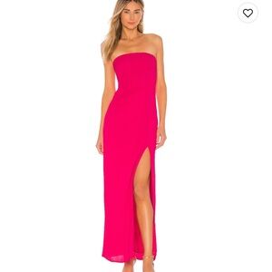 Medium Superdown pink strapless dress